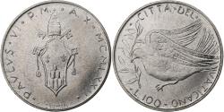 World Coins - Vatican, Paul VI, 100 Lire, 1972 (Anno X), Rome, Stainless Steel, , KM:122