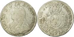 World Coins - Coin, France, Louis XV, Écu aux branches d'olivier, Ecu, 1733, Rennes