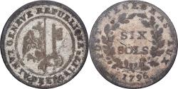 World Coins - Republic of Geneva, 6 Sols, 1796, Geneva, Billon, , KM:109