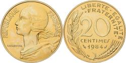 World Coins - Coin, France, Marianne, 20 Centimes, 1984, Paris, série FDC,