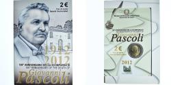 World Coins - Italy, 2 Euro, Giovanni Pascoli, 2012, Rome, Special Unc.,