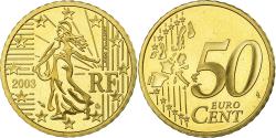 World Coins - France, 50 Euro Cent, 2003, BE, , Brass, KM:1287