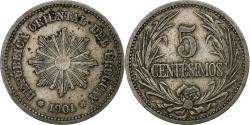 World Coins - Uruguay, 5 Centesimos, 1901, Vienna, Cupronickel,