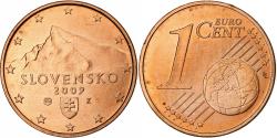 World Coins - Slovakia, 1 Centime, 2009, Kremnica, Copper Plated Steel,