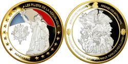 World Coins - France, Medal, Les piliers de la République, Marianne, Politics, Society, War