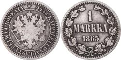 World Coins - Coin, Finland, Alexander II, Markka, 1865, Helsinki, , Silver, KM:3.1