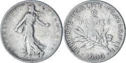 World Coins - France, 2 Francs, Semeuse, 1900, Paris, Silver, , Gadoury:532, KM:845.1