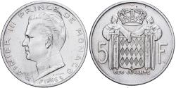 World Coins - Monaco, Rainier III, 5 Francs, 1966, Silver, , Gadoury:152, KM:141