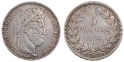 World Coins - Coin, France, Louis-Philippe, 5 Francs, 1834, Perpignan, , Silver