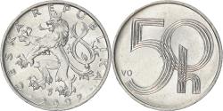 World Coins - Coin, Czech Republic, 50 Haleru, 2002, Jablonec nad Nisou, , Aluminum