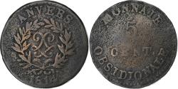 World Coins - France, Louis XVIII, 5 Centimes, 1814, Anvers, Siège d'Anvers, Bronze