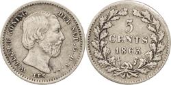 World Coins - Coin, Netherlands, William III, 5 Cents, 1863, , Silver, KM:91