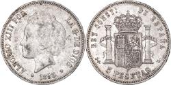 World Coins - Coin, Spain, Alfonso XIII, 5 Pesetas, 1893, Seville, , Silver, KM:700