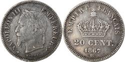 World Coins - Coin, France, Napoleon III, Napoléon III, 20 Centimes, 1867, Strasbourg