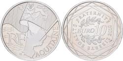 World Coins - France, 10 Euro, 2010, Aquitaine, , Silver