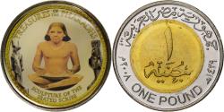 World Coins - Egypt, Token, Trésors des Pharaons, Sculture of The Seated Scribe, 2008/AH1429