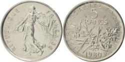 World Coins - Coin, France, 5 Francs, 1980, , Nickel Clad Copper-Nickel, KM:P674