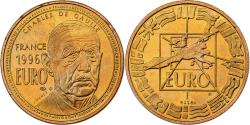 World Coins - France, Euro, Charles de Gaulle, 1996, Bronze Florentin, Jimenez, Pattern