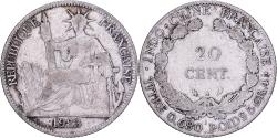 World Coins - French Indochina, 20 Cents, 1923, Paris, Silver, , Lecompte:223