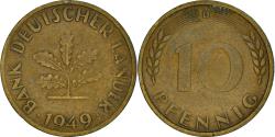 World Coins - Coin, GERMANY - FEDERAL REPUBLIC, 10 Pfennig, 1949, Munich, , Brass
