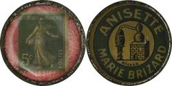 World Coins - Coin, France, Anisette, Marie Brizard, 5 Centimes, Timbre-Monnaie,