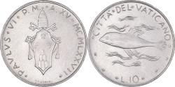 World Coins - Coin, VATICAN CITY, Paul VI, 10 Lire, 1977, Roma, , Aluminum, KM:119