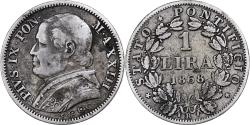 World Coins - ITALIAN STATES, Lira, 1868, Roma, KM #1387, , Silver, 4.94