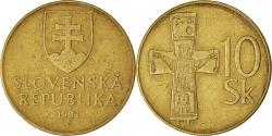 World Coins - Coin, Slovakia, 10 Koruna, 1993, , Aluminum-Bronze, KM:11