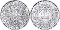 World Coins - Morocco, Mohammed V, 5 Francs, 1370, Paris, Aluminum, , KM:48