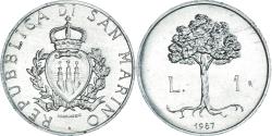 World Coins - Coin, San Marino, Lira, 1987, , Aluminum, KM:201