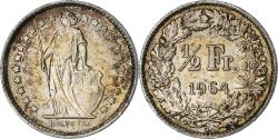 World Coins - Switzerland, 1/2 Franc, 1964, Bern, Silver, , KM:23