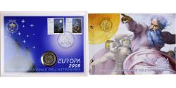 World Coins - Vatican, 2 Euro, Année internationale de l'Astronomie, 2009, Rome, Enveloppe