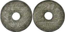 World Coins - Coin, France, État français, 20 Centimes, 1944, Paris, , Zinc