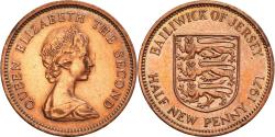 World Coins - Coin, Jersey, Elizabeth II, 1/2 New Penny, 1971, , Bronze, KM:29