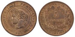 World Coins - Coin, France, Cérès, 5 Centimes, 1881, Paris, , Bronze, KM:821.1