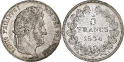 World Coins - France, Louis-Philippe, 5 Francs, 1834, Rouen, Silver, , Gadoury:678