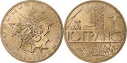 World Coins - France, 10 Francs, Mathieu, 1984, Paris, Tranche A, Copper-Nickel-Aluminum