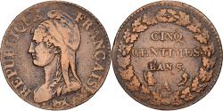 World Coins - France, 5 Centimes, Dupré, AN 5, Paris, Bronze, , Gadoury:126