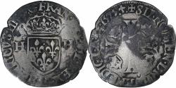 World Coins - France, Henri III, Douzain aux deux H, 1575, Lyon, , Billon