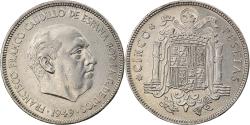 World Coins - Coin, Spain, Caudillo and regent, 5 Pesetas, 1949, , Nickel, KM:778