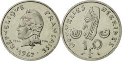 World Coins - Coin, New Hebrides, 10 Francs, 1967, Paris, , Nickel, KM:E2