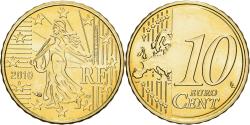 World Coins - France, 10 Euro Cent, 2010, Paris, BU, , Nordic gold, KM:1410