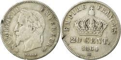 World Coins - Coin, France, Napoleon III, Napoléon III, 20 Centimes, 1864, Strasbourg