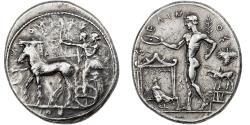 Ancient Coins - Sicily, Tetradrachm, ca. 470-450 BC, Selinos, Silver, , HGC:2-1220