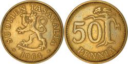 World Coins - Coin, Finland, 50 Penniä, 1964, , Aluminum-Bronze, KM:48