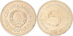 World Coins - Coin, Yugoslavia, 5 Dinara, 1986