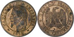 World Coins - France, Napoleon III, 2 Centimes, 1862, Bordeaux, Bronze,