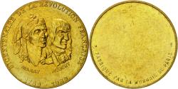 World Coins - France, Medal, Révolution Française, Marat / Hébert, MDP, , Copper
