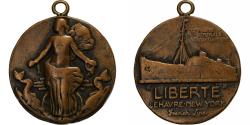 World Coins - France, Medal, Compagnie Générale Transatlantique, Liberté, n.d., Copper