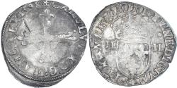 World Coins - Coin, France, Charles X, 1/4 Ecu, 1598, Nantes, , Silver, Gadoury:521